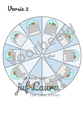Lesmateriaal Winter - Ikea rad - Tellen t/m 20 van auteur De klas van juf Laura slide 2