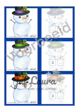 Lesmateriaal Winter - Zaklampspel - Buurgetallen t/m 10 van auteur De klas van juf Laura slide 2