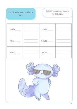 Lesmateriaal Spelling 3e leerjaar - Deel 1 van auteur Juf Chloe de mantaklas slide 4