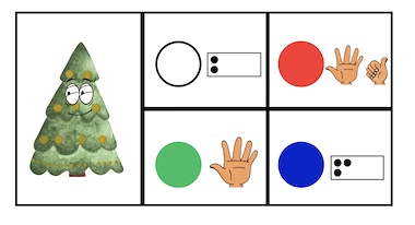 Lesmateriaal Thema Kerst : Kerstballen tellen van auteur Juf Katy slide 2