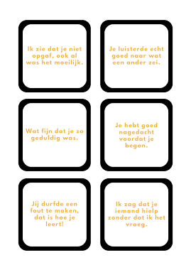 Lesmateriaal Complimentenkaartjes voor in het onderwijs van auteur Juf_C slide 4