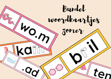 Lesmateriaal Bundel woordkaarten zomer  van auteur Jana