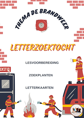 lesmateriaal 🚒✨ Op Lettertocht met de 🚒 Brandweerwagen!  van auteur FilouFinds