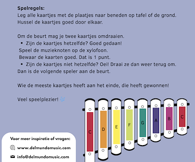 Lesmateriaal Melodie memorie- Groep 1/2 van auteur DelMundo slide 3