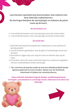 Lesmateriaal Valentijn Coderen – Routes Volgen voor Kleuters van auteur Juf_C slide 2