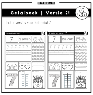 Lesmateriaal Getalboek 1 t/m 10 | Versie 2! van auteur Juf Shanna slide 2