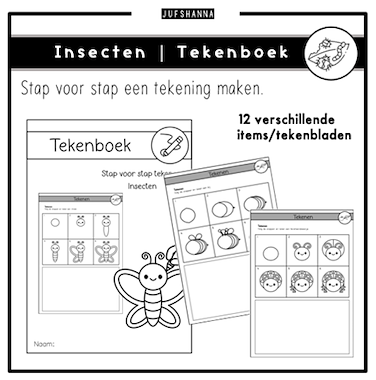 Insecten | Tekenboek stap voor stap