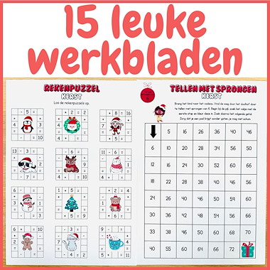 Lesmateriaal Kerst Werkbladen Bundel – 15 originele opdrachten middenbouw van auteur My Teacher Shares slide 2