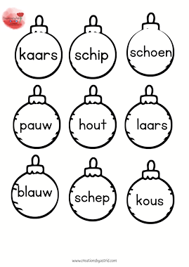 Lesmateriaal Kerstbal in de juiste kerstboom van auteur Creations by Astrid slide 2