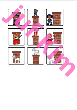 Lesmateriaal Sinterklaas matrix (1 rond kleuren - 1 rond plaatsbepaling) van auteur Juf KimW slide 2