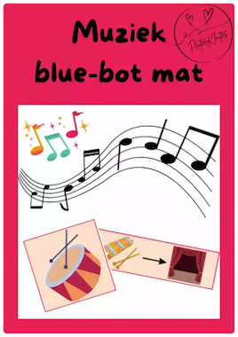 Lesmateriaal Muziek - bluebot mat van auteur PeuterKleuter