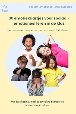 Lesmateriaal 30 emotiekaartjes voor sociaal-emotioneel leren in de klas van auteur Domus Essentia