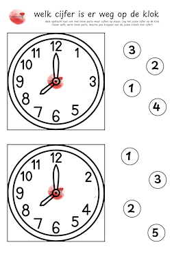 Lesmateriaal bij de tijd van auteur Creations by Astrid slide 2