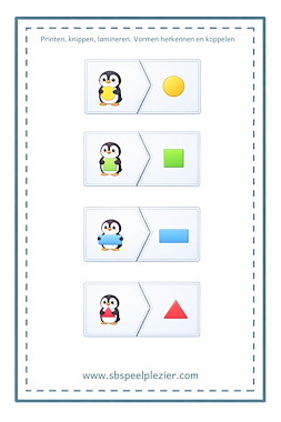 Lesmateriaal Pinguïn leert vormen van auteur SB Speelplezier slide 4