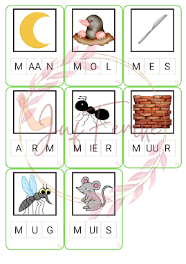 Lesmateriaal bundel letter M van auteur Juffemke flamingoklas slide 3