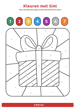 Lesmateriaal 15 Sinterklaas-werkbladen: tellen, speuren & kleuren op code van auteur Yurls slide 4