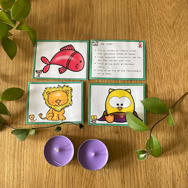 Lesmateriaal yoga bundel met 93 kaartjes van auteur katrotje slide 2