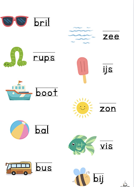 Lesmateriaal Bewegend leren zomer vakantie analyse synthese van auteur Cuddlesndcoffee