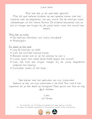 Lesmateriaal Thema Ruimte: Beginletter spel  van auteur Juf Femke slide 2
