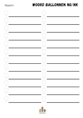 Lesmateriaal Ballonnen ng/nk woorden lampje van auteur de beweegjuf slide 3