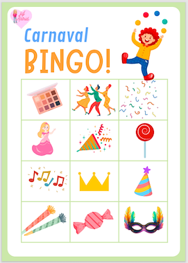 Lesmateriaal Carnaval Bingo  van auteur Juf_Astrid slide 3