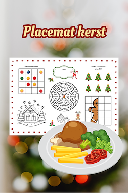 lesmateriaal Placemat kerst van auteur Thuisfuif