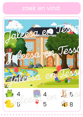 Lesmateriaal Zoek en vind van auteur Juf Jaleesa en juf Tessa slide 2
