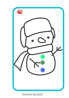 Lesmateriaal Welke sneeuwpop past er bij het patroon van auteur Creations by Astrid slide 3