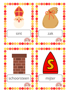 Lesmateriaal SINTERKLAAS - Woordkaarten van auteur Juf Talia