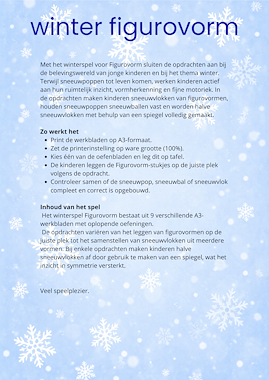 Lesmateriaal Figurovorm winter van auteur Juf Erica slide 2