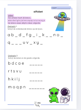 Lesmateriaal taallessen thema ruimte, begin groep 4 van auteur Juf Kitty B slide 3