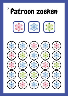 Lesmateriaal Winter Patronen Zoeken – Logisch Denken voor Kleuters van auteur Juf_C slide 4