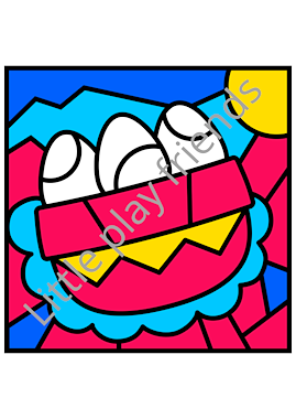 Lesmateriaal Kleuren naar voorbeeld thema boerderij van auteur Little Play Friends slide 3