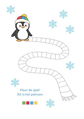 Lesmateriaal Pinguïn Werkbladen – winterthema voor kleuters van auteur Corine Veenendaal slide 2