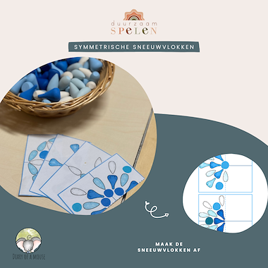 Lesmateriaal De symmetrische sneeuwvlokken van auteur Peggy Wijnholds