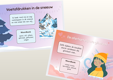 Lesmateriaal Drama/schrijven/spreken: de start van een winterverhaal  van auteur JufkeSarah slide 2