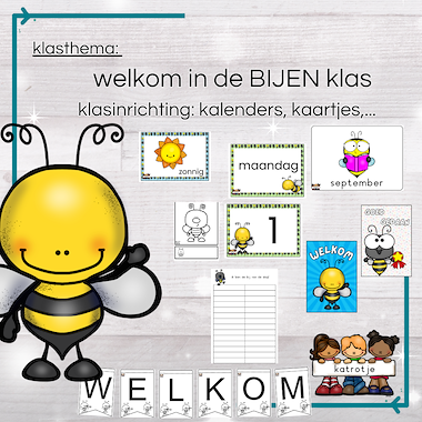 lesmateriaal welkom in de BIJEN klas van auteur katrotje