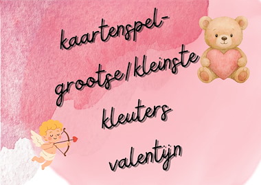 Lesmateriaal Kaartenspel grootste-kleinste Valentijn van auteur Juf Tessa