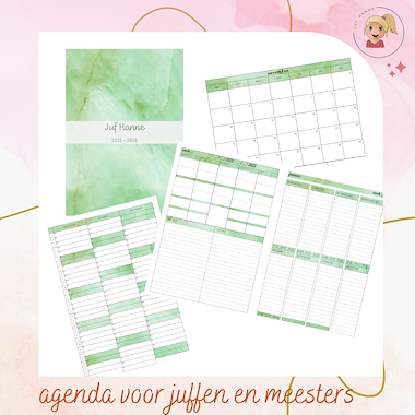 lesmateriaal Agenda 2025 - 2026 van auteur Juf Hanne_