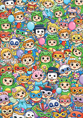 Lesmateriaal Zoek en tel: thema Carnaval van auteur CreaLi slide 3