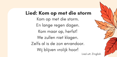 Lesmateriaal Herfst: Liedjes en versjes van auteur Deklasvanjufdemi