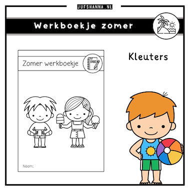 Lesmateriaal Thema zomer | Werkboekje kleuters van auteur Juf Shanna