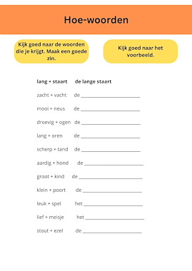 Lesmateriaal Bijvoeglijke naamwoorden (hoe-woorden) van auteur Juf Chloe de mantaklas slide 3