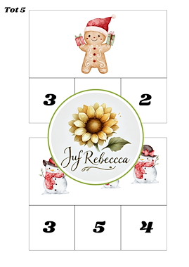 Lesmateriaal Knijpkaarten tellen thema Kerst van auteur Juf Rebecca slide 2