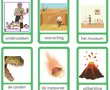 Lesmateriaal Woordenschat thema dino's  van auteur Juf_Lore slide 2