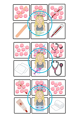 Lesmateriaal Thema de dokter/ziek zijn : Verstopmemory van auteur Juf Katy slide 2