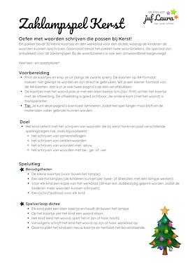 Lesmateriaal Kerst - Zaklampspel - Kerstwoorden (spelling) van auteur De klas van juf Laura slide 4