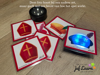 Lesmateriaal Zaklampspel Sinterklaas - tafel van 7 t/m 9 van auteur De klas van juf Laura