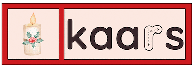 Lesmateriaal Bundel Kerstmis woordkaarten  van auteur Jana slide 2