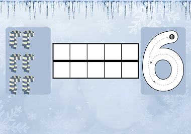 Lesmateriaal Thema winter: tellen en schrijven tot 10 van auteur Juf Katy slide 2